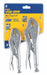 Locking Plier Sets Plain Grip 2 Pcs