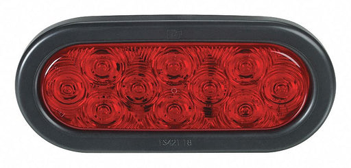 Stop/Turn/Tail Light Oval Red 6-3/8 L