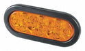 Flashing LED Light Oval Amber 6-3/8 L
