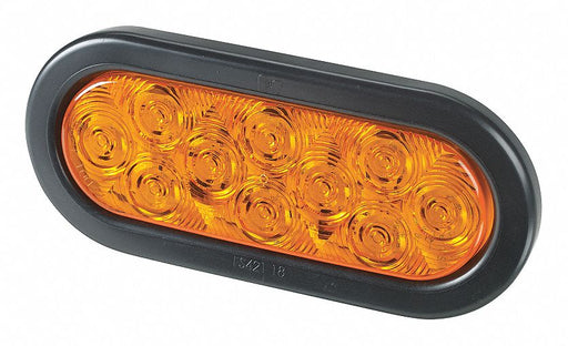 Flashing LED Light Oval Amber 6-3/8 L