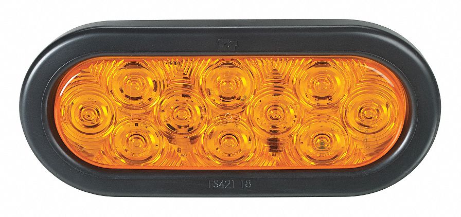 Turn Lamp Oval Amber 6-3/8 L