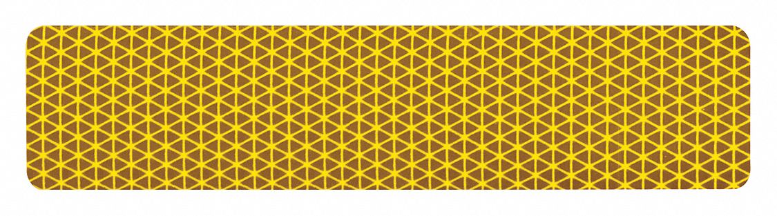 Reflective Tape Yellow 9 in L 2 in W