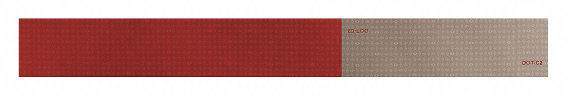 Reflective Tape Red/White 18 in.L 2 in.W