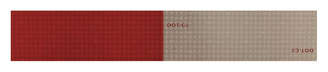 Reflective Tape Red/White 12 in.L 2 in.W