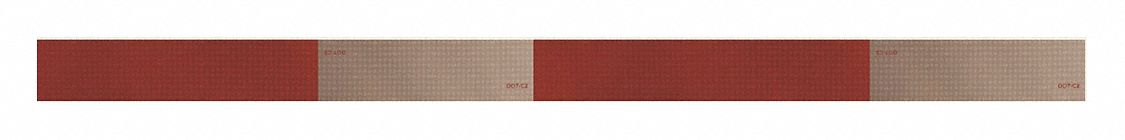 Reflective Tape Red/White 36 in.L 2 in.W