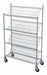 Slanted Shelf Wire Cart Chrome 4 Shelves
