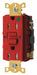 Recept Red 15 A GFCI 2P3W Back Side 1PK