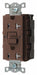 Recept Brown 20 A GFCI 2P3W Bk Sd 1PK