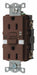 Recept Brown 15 A GFCI 2P3W Bk Sd 1PK