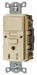 GFCI Receptacle Ivory 2P Duplex