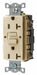 Recept Ivory 20 A GFCI 2P3W Bk Sd 1PK