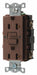 GFCI Receptacle 20A 125VAC 5-20R Brown