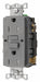 GFCI Receptacle 15A 125VAC 5-15R Gray