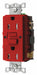Recept Red 15 A GFCI 2P3W Back Side 1PK