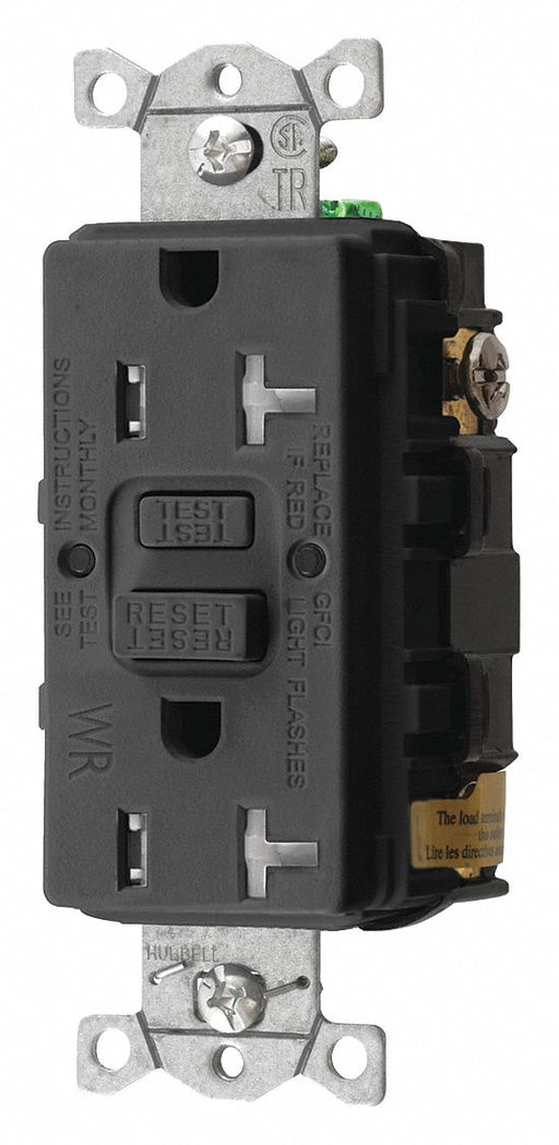 GFCI Receptacle 20A 125VAC 5-20R Black