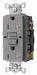 GFCI Receptacle 20A 125VAC 5-20R Gray