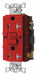 GFCI Receptacle 20A 125VAC 5-20R Red