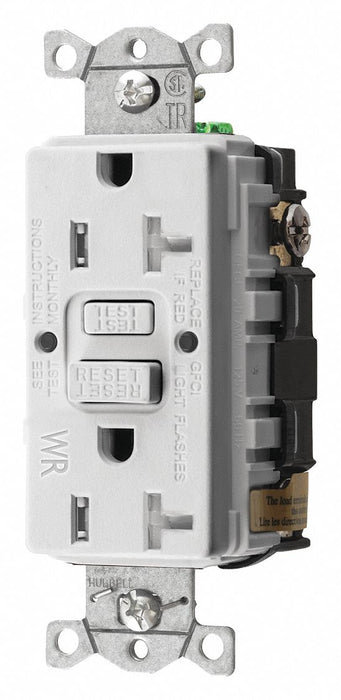 GFCI Receptacle 20A 125VAC 5-20R White