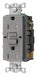 Recept Gray 15 A GFCI 2P3W Bk Sd 1PK