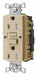 Recept Ivory 15 A GFCI 2P3W Bk Sd 1PK
