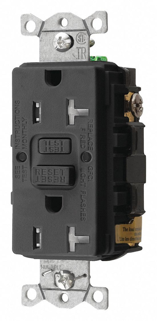 GFCI Rceptcle Commer. Blk 20A 1 HP