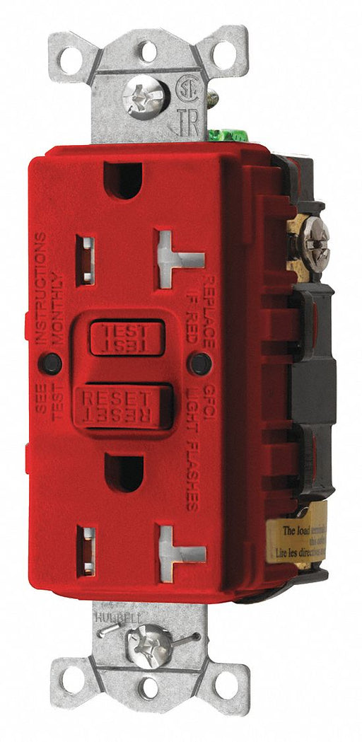 GFCI Rceptcle Commer. Red 20A 1 HP