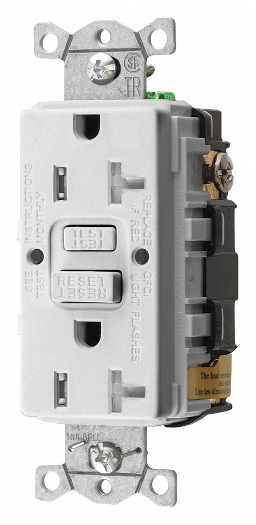 GFCI Rceptcle Commer. Wht 20A 1 HP