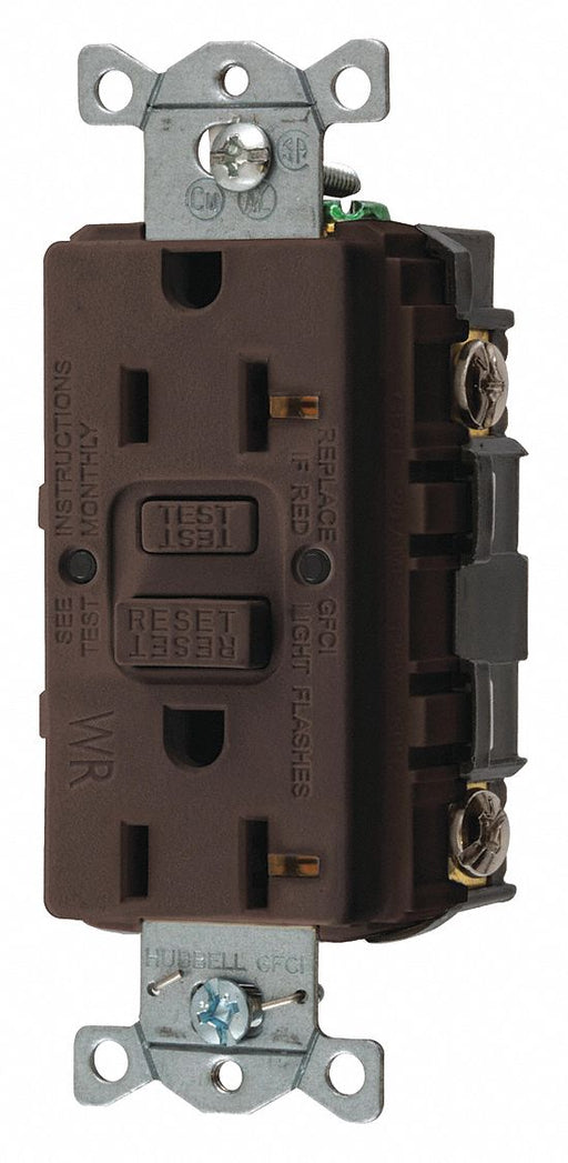 GFCI Rceptcle Commer. Brwn 20A 1 HP