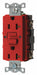 GFCI Rceptcle Commer. Red 20A 1 HP