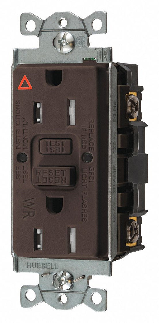 GFCI Rceptcle Commer. Brwn 15A 0.5 HP