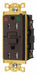 Recept Brown 15 A GFCI 2P3W Bk Sd 1PK