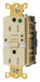 Recept Ivory 15 A GFCI 2P3W Bk Sd 1PK