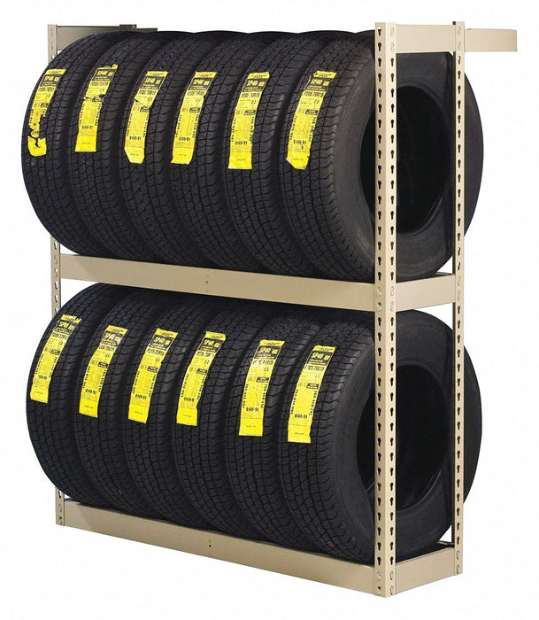 Single Sided Boltless Tire Rack 60 in H