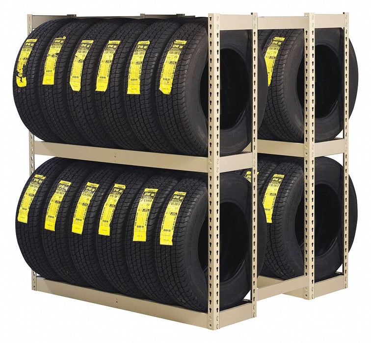 Double Sided Boltless Tire Rack 60 in H