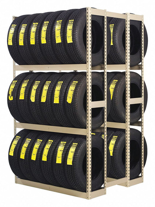 Double Sided Boltless Tire Rack 84 in H