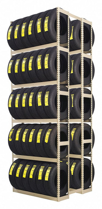 Double Sided Boltless Tire Rack 144 in H