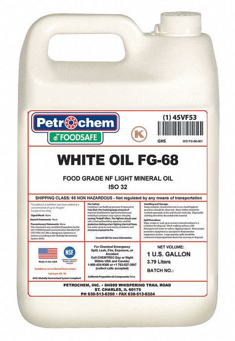 Mineral Hydraulic Oil Food Grade 1 gal.