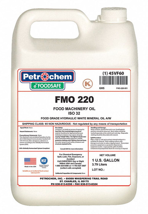 Hydraulic Oil 1 galon jug ISO 220