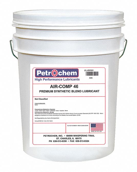 Compressor Oil 5 gal Pail 15 SAE Grade