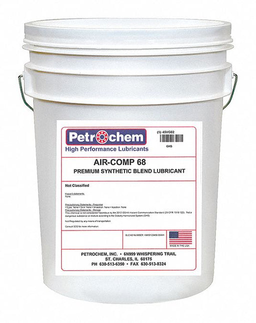 Compressor Oil 5 gal Pail 20 SAE Grade