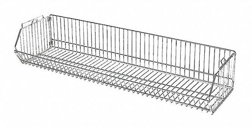 Stacking Basket 14inx9inX36in Silver