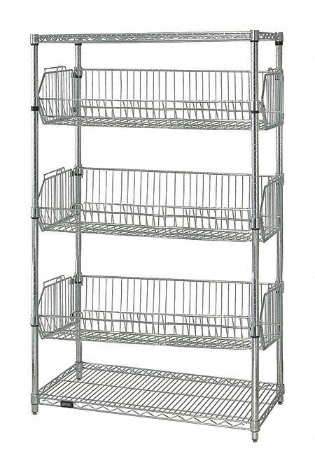 Wire Shlv Unit Cap 600 lb 24inx63inx48in