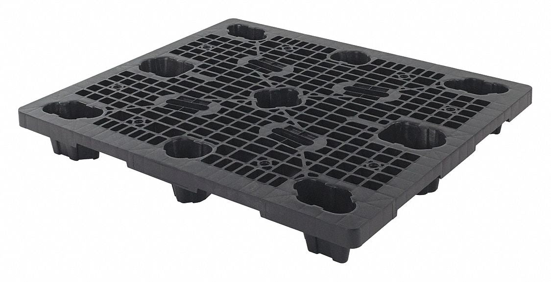 Pallet Plastic Black Nestable 5-3/4 in.H
