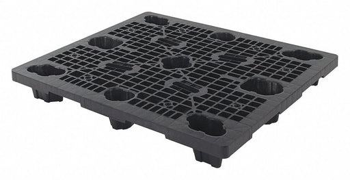 Pallet Plastic Black Nestable 5-3/4 in.H