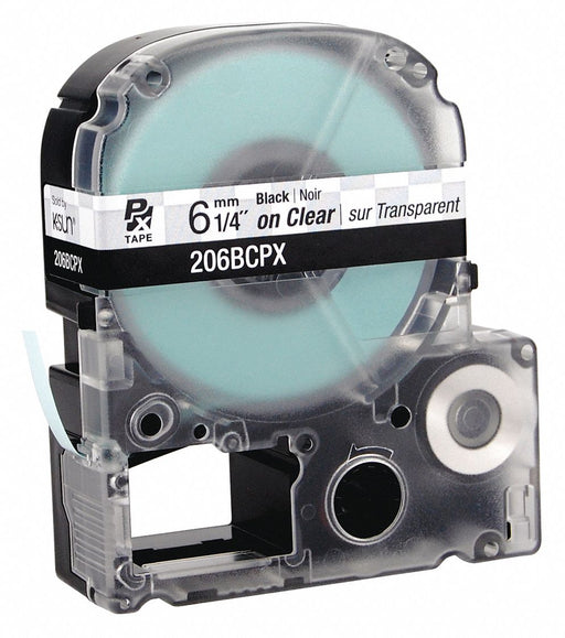 Label/RibbonCartridge Clear Gloss 1/4inW