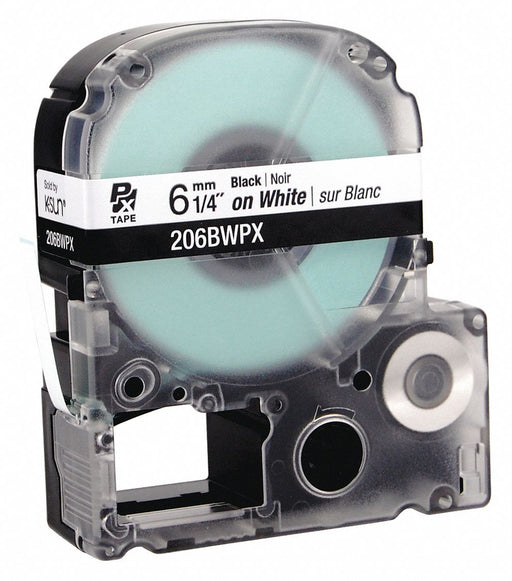 Label/RibbonCartridge White Gloss 1/4inW