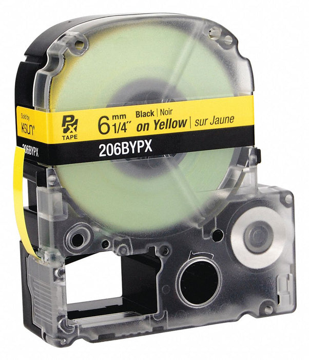 Label/RibbonCartridge Yellow 1/4inW