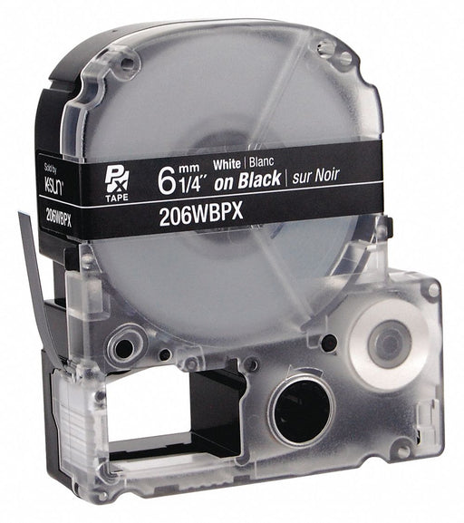 Cartridge Label 1/4 in W Black