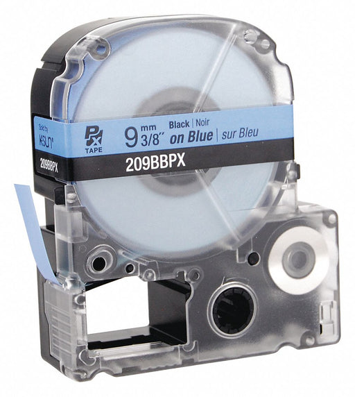 Cartridge Label 3/8 in W Blue