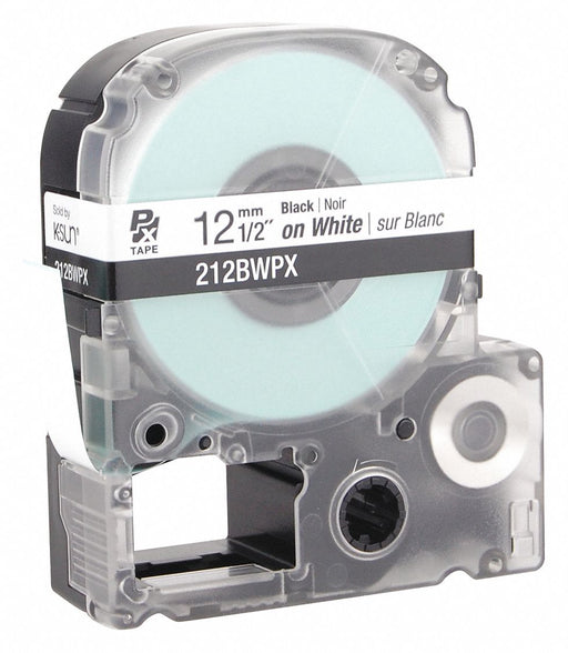Label/RibbonCartridge White Gloss 1/2inW